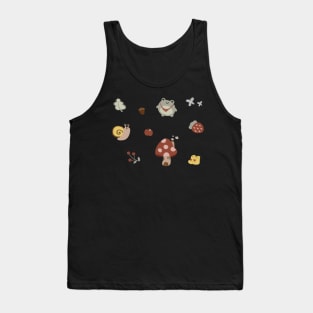 Cottage core frog pack 2 Tank Top